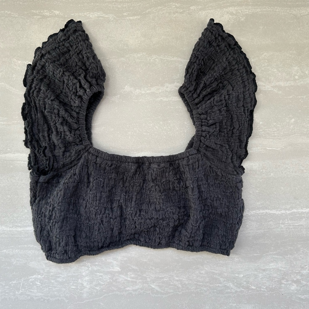 American Eagle Outfitters Charcoal Textured Headband - Picture 3 of 5